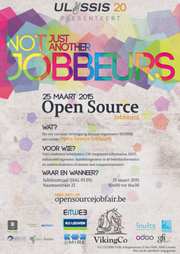 ULYSSIS Open Source Job Fair - poster of 2015 edition